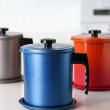 Японский масляный горшок из нержавеющей стали для кухни, большая емкость, фильтрация масла, бытовой герметичный фильтр, резервуар для хранения масла, бутылка