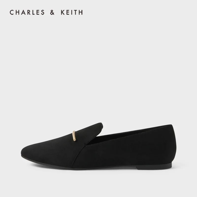CHARLES＆KEITH New Arrival for Autumn 2020 CK1-70900225Women's shoes metal decorative flat-heel loafers fashion | Обувь