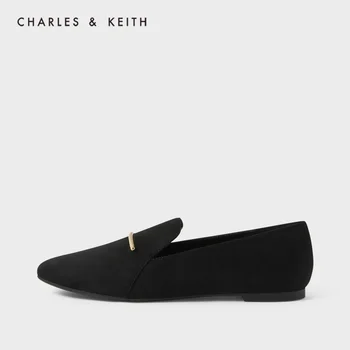 

CHARLES＆KEITH New Arrival for Autumn 2020 CK1-70900225Women's shoes metal decorative flat-heel loafers fashion shoes