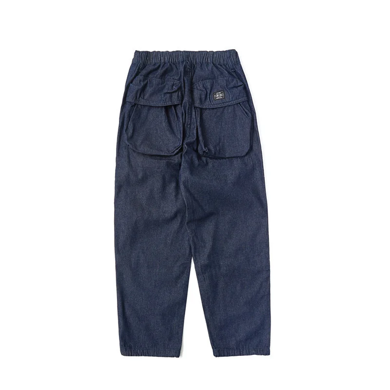 

Monochrome Casual Jeans Men Simple Pants Outdoor Camping Hiking Climbing Hunting Fishing Tooling Trousers Spring Overalls Longs