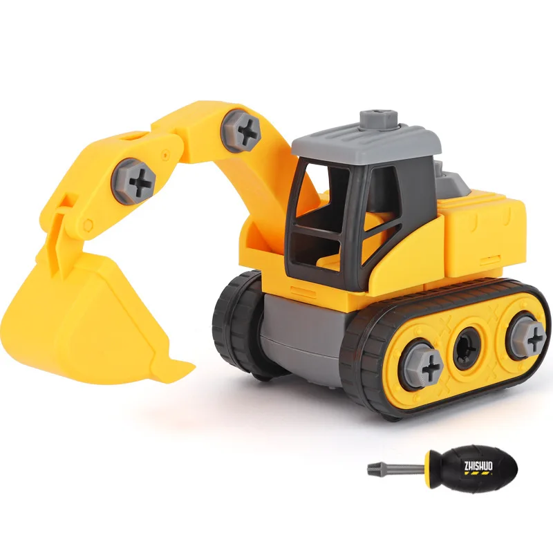 

Set Excavator Toy Engineering Vehicle Mixer Truck Crane Excavator Forklift Children Boy 5-Year-Old Baby 2-3 Weeks