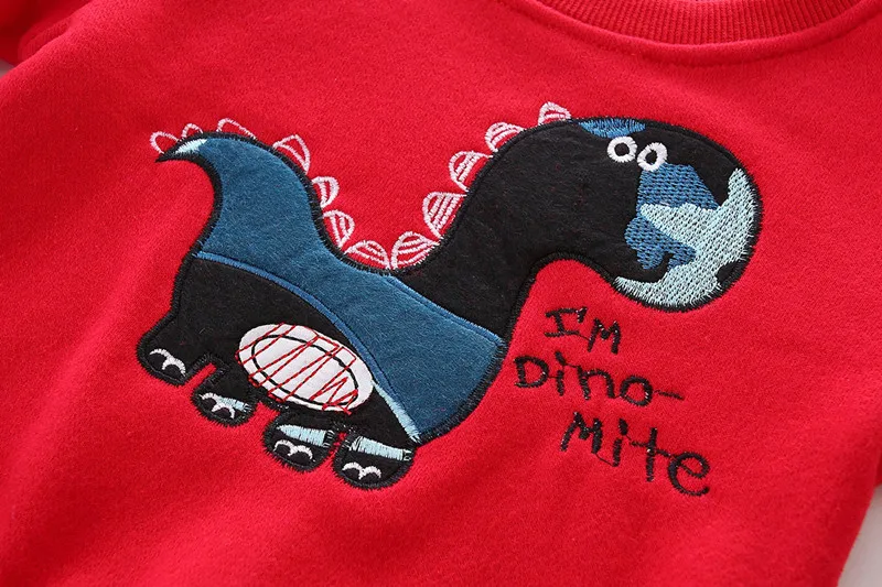 Beste Mudkingdom Leuke Peuter Jongens Meisjes Casual Outfits Fleece Warm Borduren Herfst