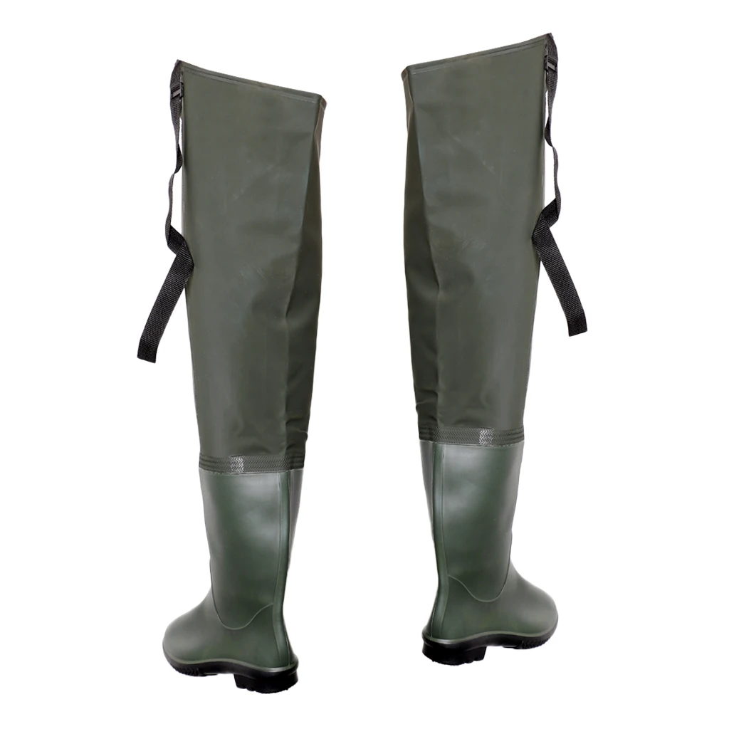 Fishing Waders Boot Waterproof Stockingfoot Hip Waders Leg Wear Wading Pants Adjustable Webbing Strap