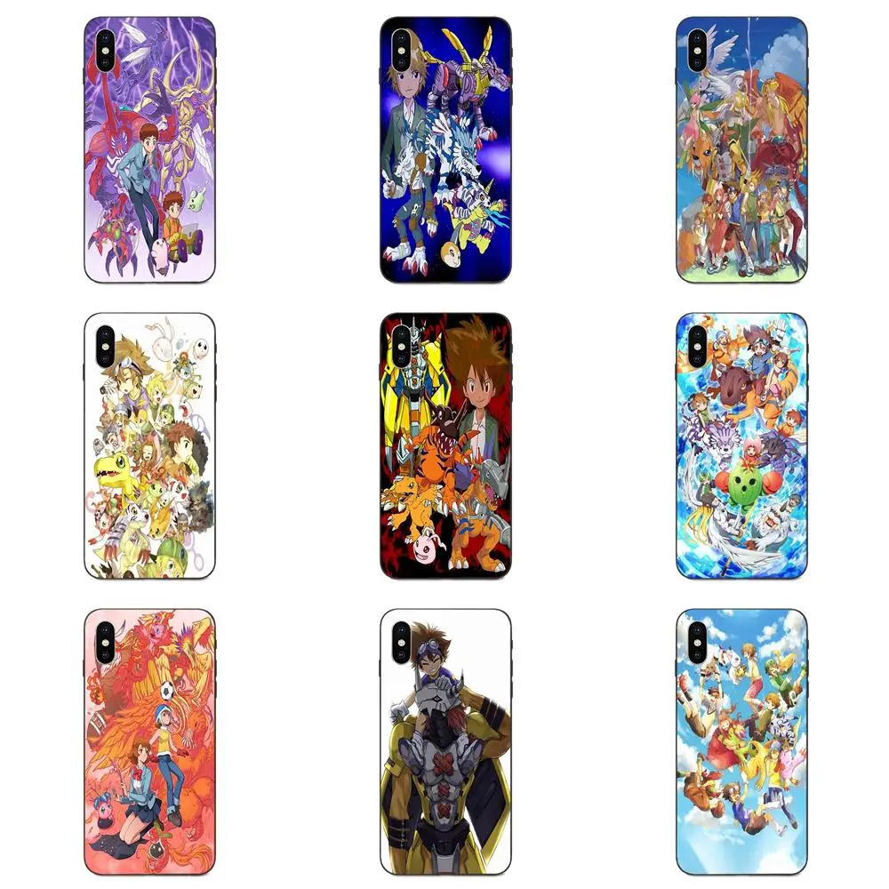 

Silicone Black Cover Cases Digimon Adventure Wargreymon Taichi For Apple iPhone 4 4S 5 5S SE 6 6S 7 8 Plus X XS Max XR