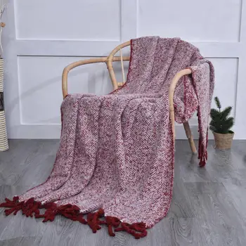 

Nordic Knitted Throw Thread Blanket on the Bed Sofa Plaid Travel TV Nap Blankets Soft Towel Bed Plaid Tapestry