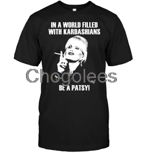 В мире заполненная кардашьянами Be A Patsy черная футболка Stone | Мужская одежда