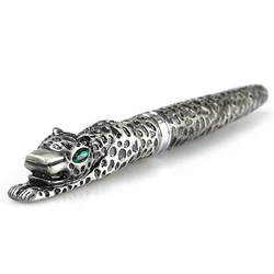 Jinhao – stylo à bille en métal gris antique, guépard complet, léopard, sculpture, gaufrage, papeterie professionnelle de bureau 
