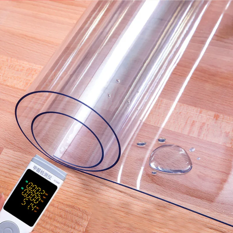  HAZY 2mm Transparent PVC Tablecloth Waterproof Rectangle Table Cloths Coffee Table Mat Table Cover 