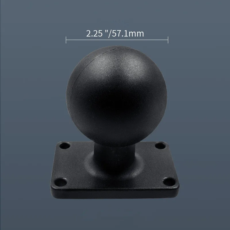 Base Redonda da Montagem da Bola Quadrada do Adaptador da Bola-cabeça do Braço Dobro Resistente 2.25 Polegada para o Apoio da Câmera da Navegação de Gps - Image 3