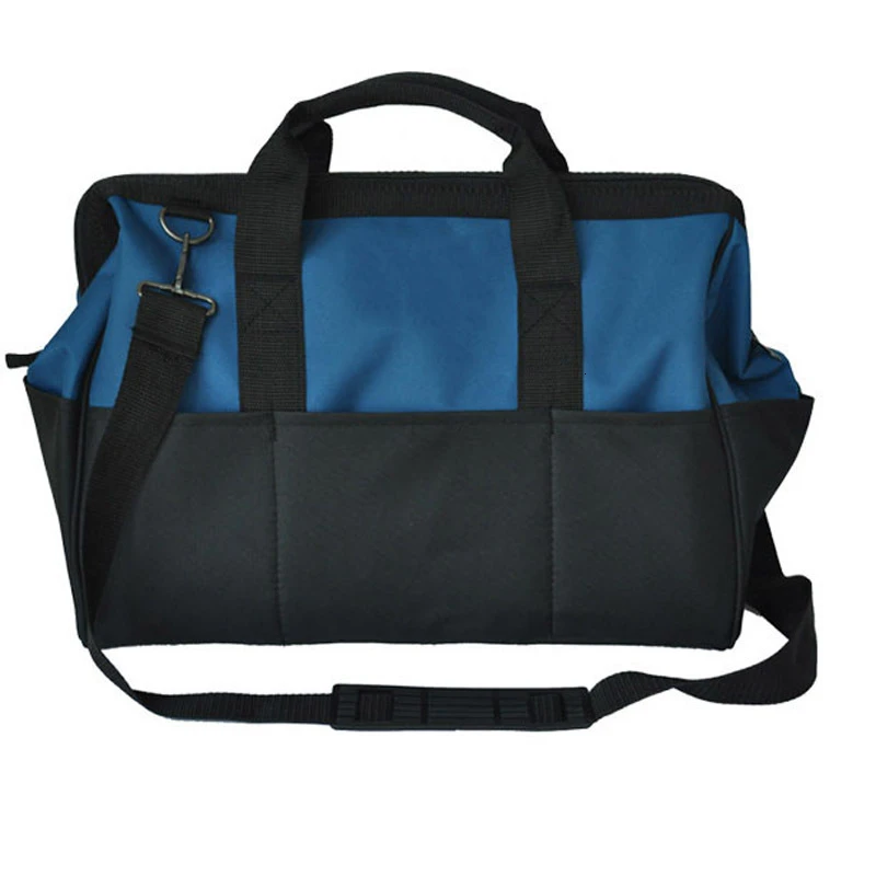 Blue 16inch Многофункциональный 1" инструментарий обслуживания и электрика одно плечо большой емкости утолщаются 600D ткань Оксфорд сумки - Цвет: Blue 16inch