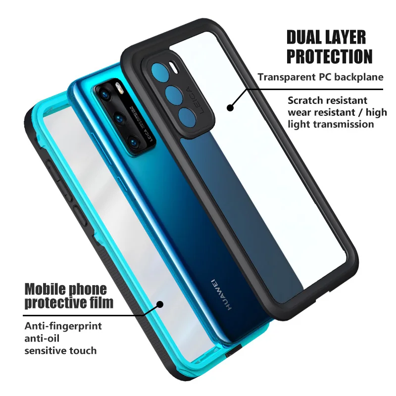 IP68 Underwater phone Case for Huawei P20 P30 P40Pro Covers Shockproof Diving Waterproof Case for P40 Pro Water Proof  Cases