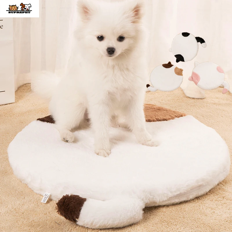 

SUPREPET Dog Supplies Winter Warm Bed for Pets Puppy Bed Cutton Kennel Cartton Dog Accessories Cat Mat Chihuahua Sofa Round Bed