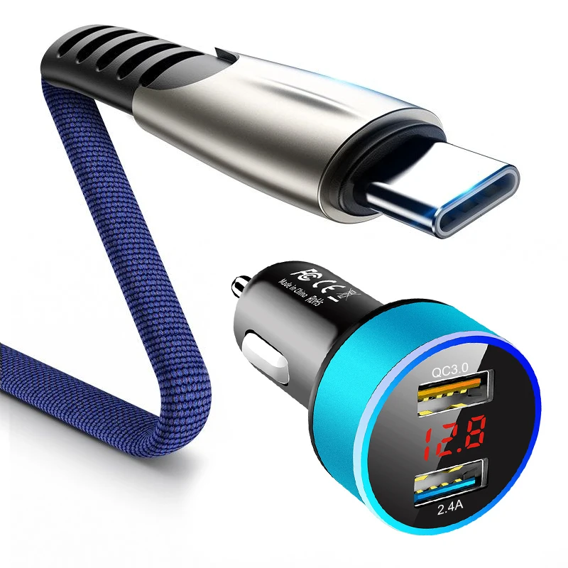 Купить Автомобильное зарядное устройство с двумя USB-портами 5 А быстрая зарядка для huawei | Зарядки для телефонов (1005001699712001)
