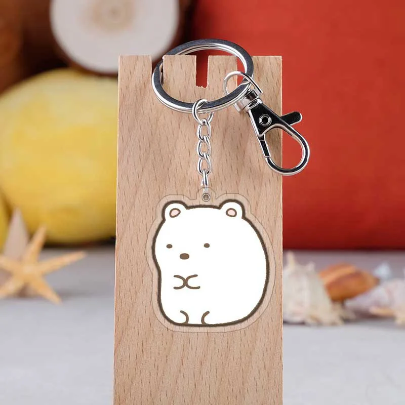 Sumikko Gurashi брелок с милым животным Sumikko Gurashi акриловый брелок с подвеской