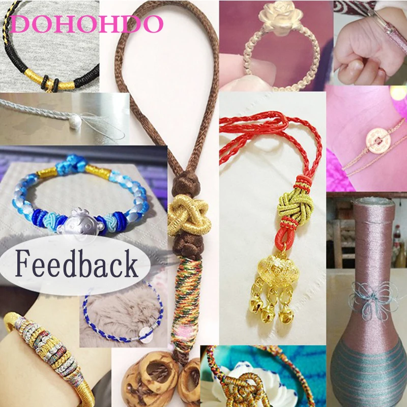 Серебряное Золото Шнур 0 2/0 4/0 6/0 8/1 мм нейлоновый шнур китайский узел веревочная