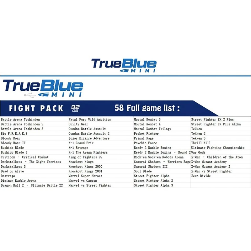 True Blue 101 игр/64G Crackhead пакет/математический пакет/неделя Пакет 58 игр/32G Бой пакет для Playstation классические игры и аксессуары
