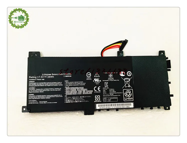Аккумулятор GYIYGY 38Wh C21N1335 для ASUS VivoBook S451 S451LA S451LB S451LN Series | Компьютеры и офис