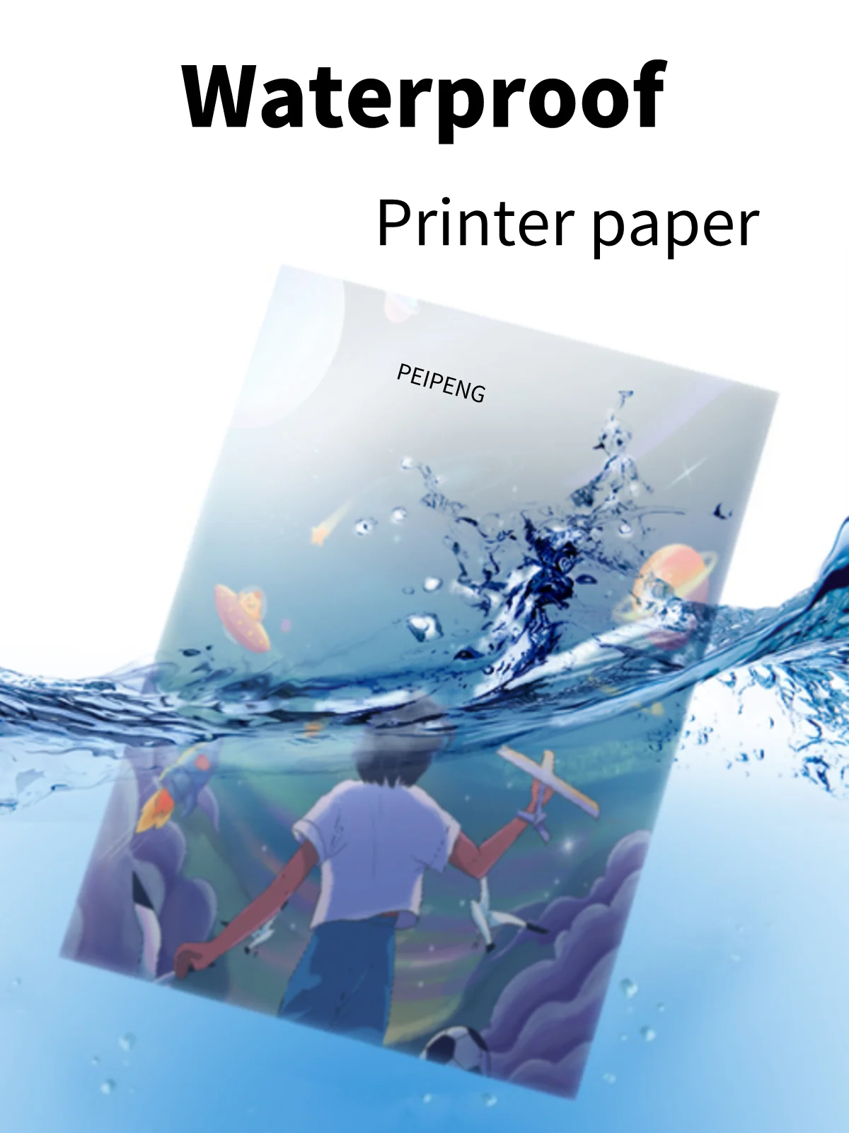 Papier autocollant en imprimable et imperméable pour imprimante à jet  d'encre 20 feuilles A4 brillantes pour autocollants A588 - Cdiscount  Informatique