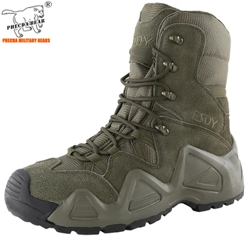 

high top winter boots anti-slip camping high boots cold-proof military combat boots water-resistant high tactical boots airsoft