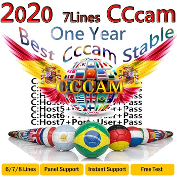 

2020 1/2/3 Year stable Cccam europa 7 lines in Spain Oscam Cline free trial for TV satellite DVB S 2 full HD non includere a