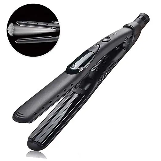 

2 in 1 Professional Steam Hair Straightener Steam Styler Ceramic Tourmaline Flat Iron Salon Heater Hair Straightening Irons