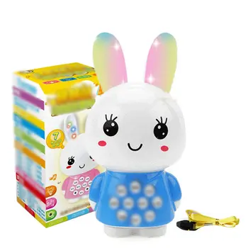

Early Education Machine Toy Cartoon Bunny Mini Story Machine Multi-Function Music Ancient Poem Baby Learning Machine
