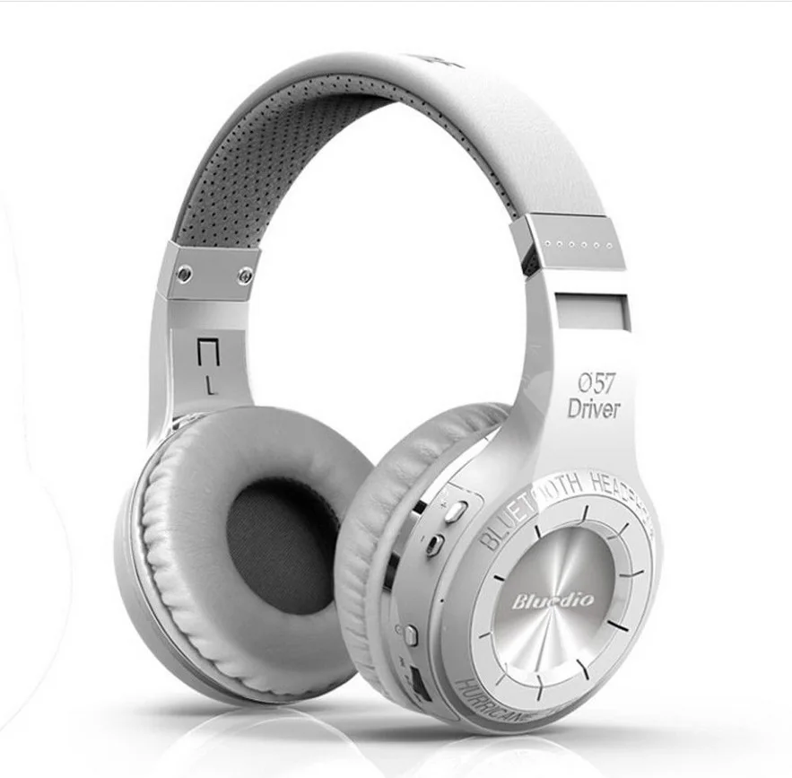 Белый Bluetooth 4,1, беспроводные стерео наушники, гарнитура, Bluedio, турбина, ураган, наушники - Цвет: Белый