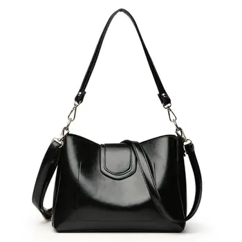 

Euramerican Women Shoulder Bag Large Capacity PU Leather Waterproof Fashion Casual Style Handbag for Party Trip