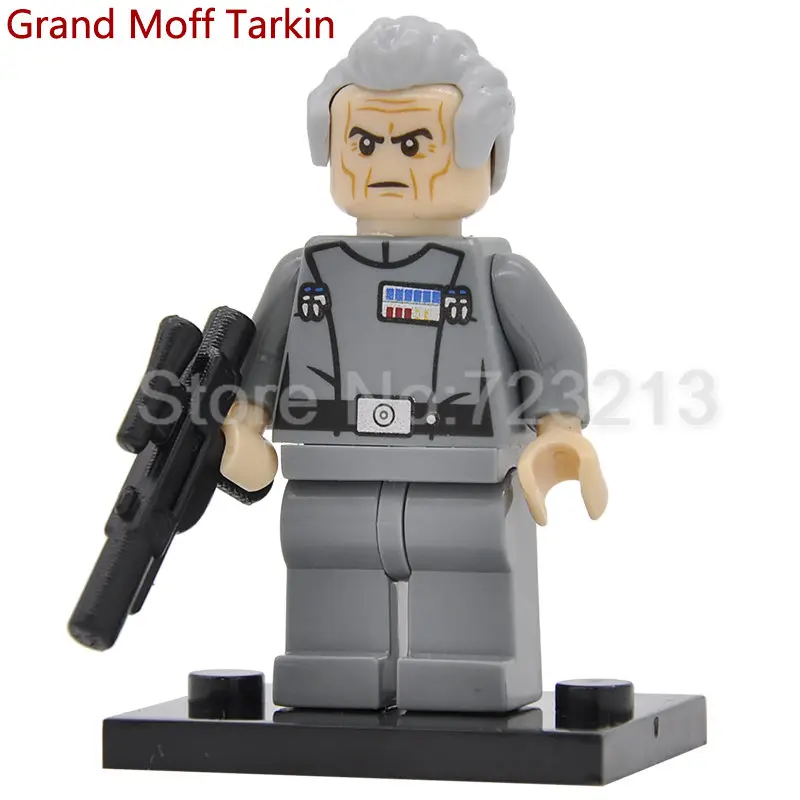 Grand Moff Tarkin 20 шт. Embo Luke Jawa Unduli Jedi Knight Ahsoka Death Star Droid строительные блоки модель игрушки - Цвет: Grand Moff Tarkin