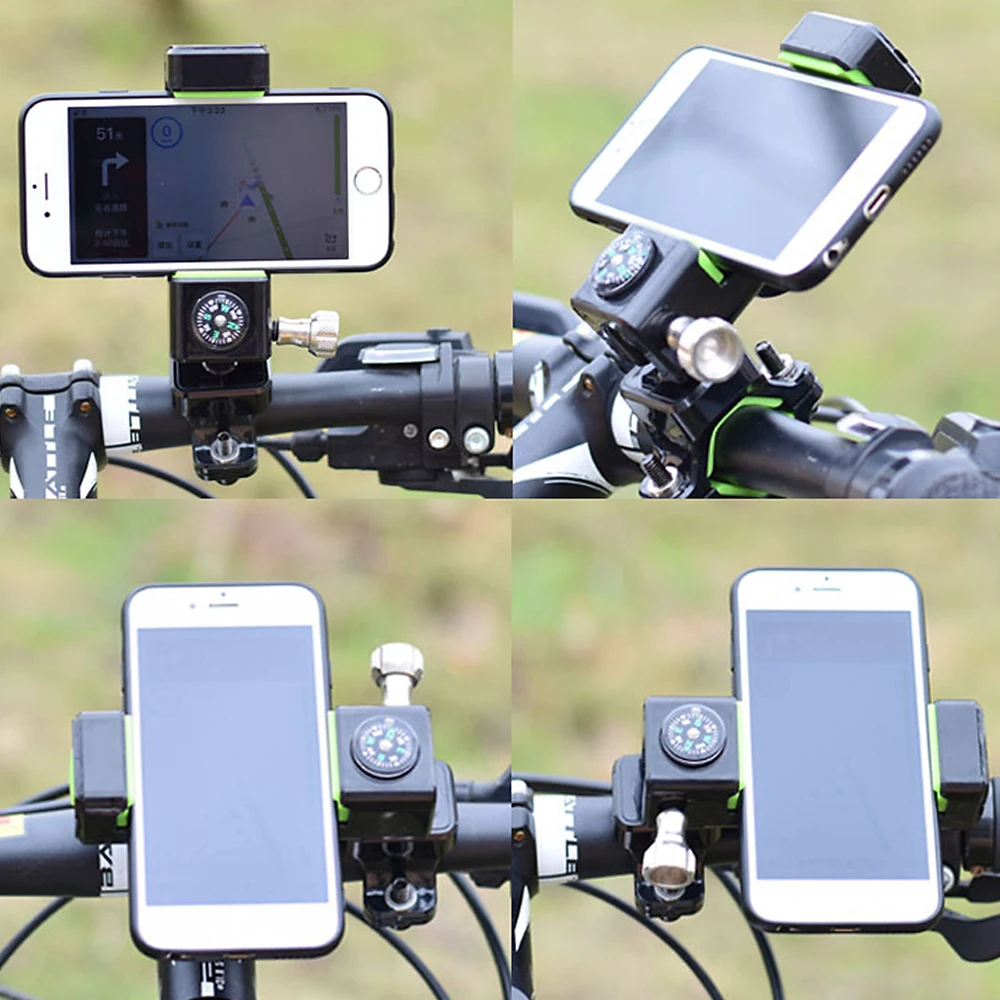 SFIT универсальный велосипедный держатель для телефона, компас, амортизирующая подставка, 3,0-6,5 дюймов, для смартфона, регулируемая поддержка, gps, подставка для телефона