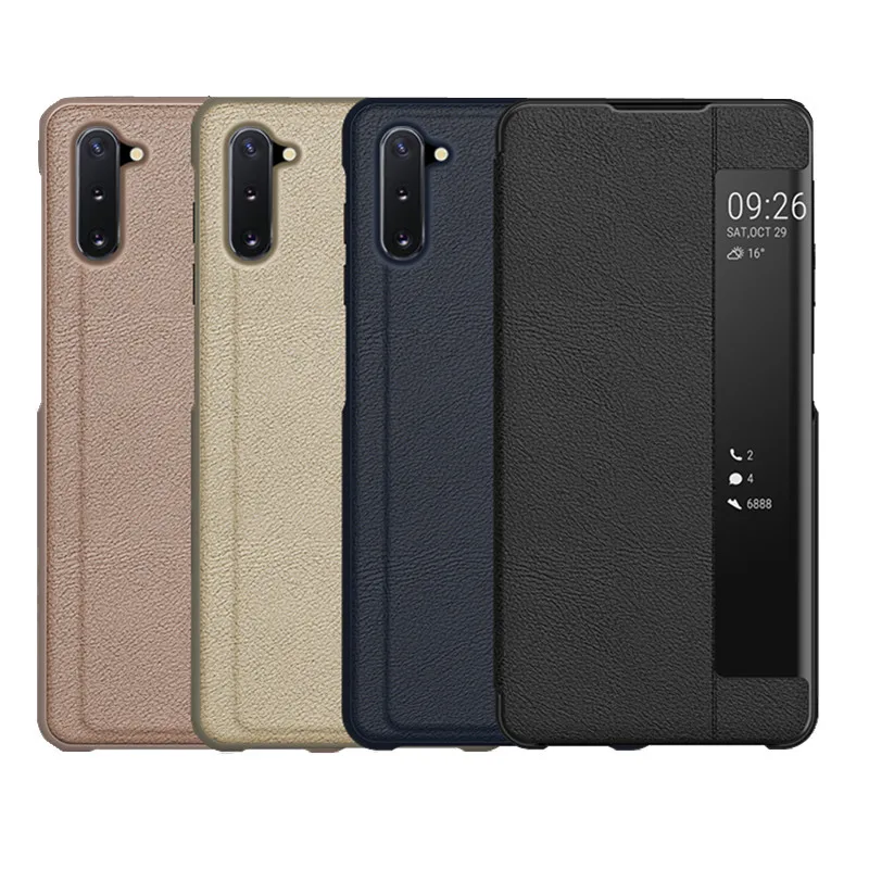 Умный зеркальный флип-чехол для телефона samsung Примечание 10 9 8 Pro S 7 edge plus 6 J 4