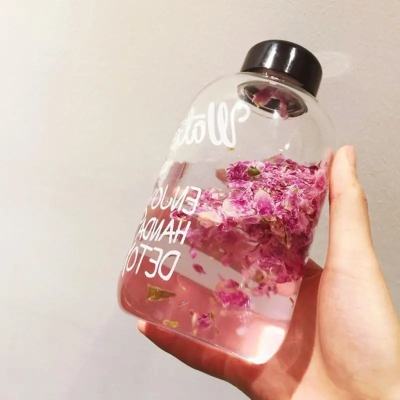 

500/1000ML Portable Sports Fruit Lemon Juice Drinking Bottle Infuser Clear Travel Leak-proof Water Bottle Heat Resistant Bottle