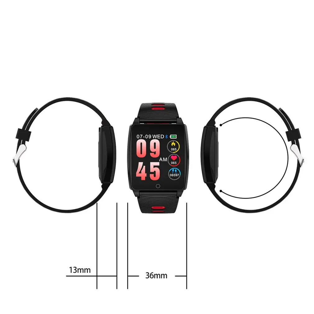 R17 Smart Large Screen Color Screen Bracelet Heart Rate Detection Fatigue Pedometer Smart Reminder Bracelet