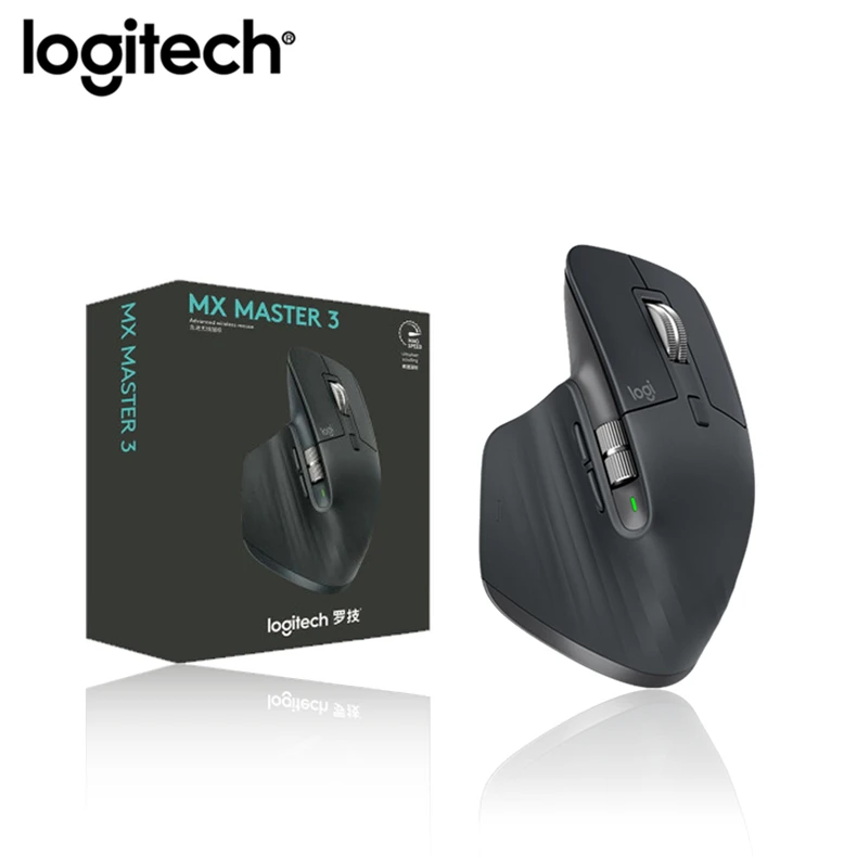 Мышь logitech MX Master3, беспроводная, Bluetooth, 2,4 ГГц, приемник, мышь, Офисная мышь, Mx master, 2 s, обновленный переключатель для подключения 3 устройств