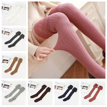 

Women Socks Stockings Warm Thigh High Over The Knee Socks Long Cotton Lace Up Stockings Medias Sexy Stockings