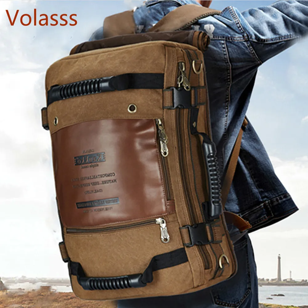 

2019 Versatile Bags Large Capacity Bag Multifunctional Laptop Bag Backpack Canvas Travel School Shoulder Backpacking Functional
