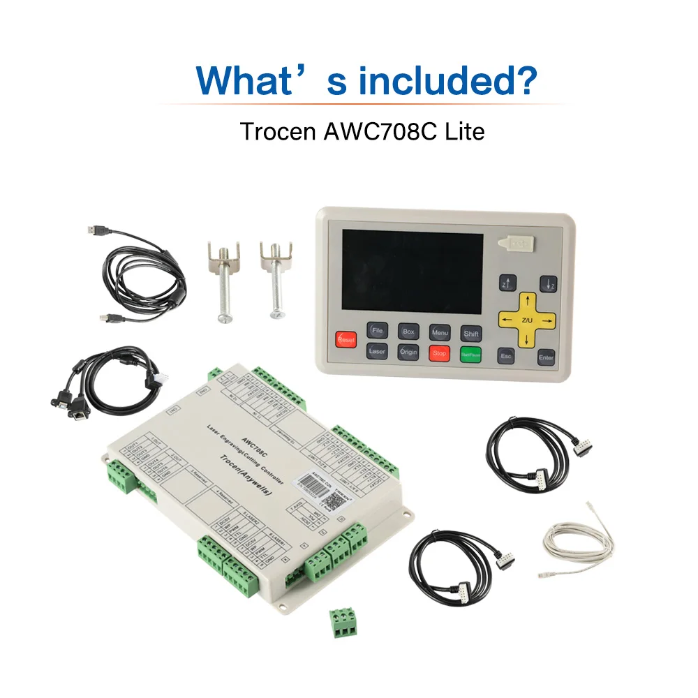 Trocen Anywells AWC708C LITE Co2 лазерный контроллер системы платы для лазерной резки гравировальный станок резак гравер