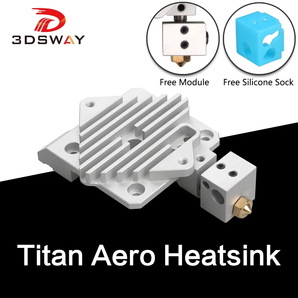 3DSWAY 3D-принтеры Запчасти Titan Aero радиатора охлаждения блока V6 экструдер малого