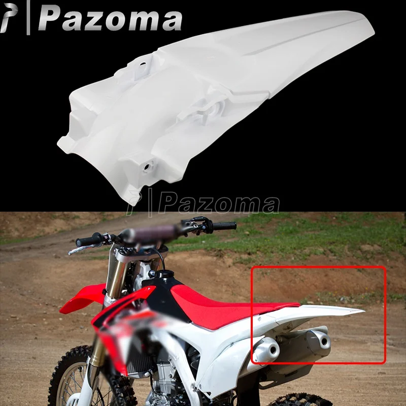 Мотоциклетное пластиковое белое заднее крыло Mx Enduro Мотокросс брызговик для Honda CRF250R- CRF450R 2013- MX брызговики
