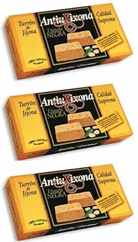 

Turrón de Jijona Antiu Xixona etiqueta negra calidad suprema 150 g. [PACK 3 UNIDADES] TOTAL 450 G.