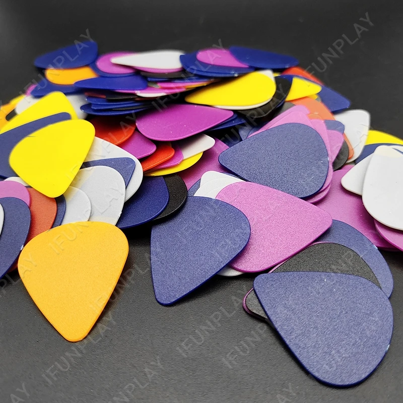 Multi Color 0.46mm ABS Acoustic Electric Ukulele Guitar Bass Picks Guitar Standard Mediators Plectrum Guitarra Parts 1000pcs