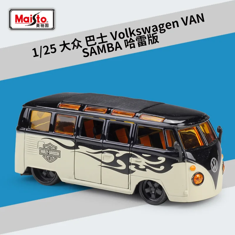 Volkswagen van Maisto 1:24 1967 Ford Mustang GT сплав модель автомобиля ремесла Коллекция украшения игрушки инструменты подарок - Цвет: Volkswagen van