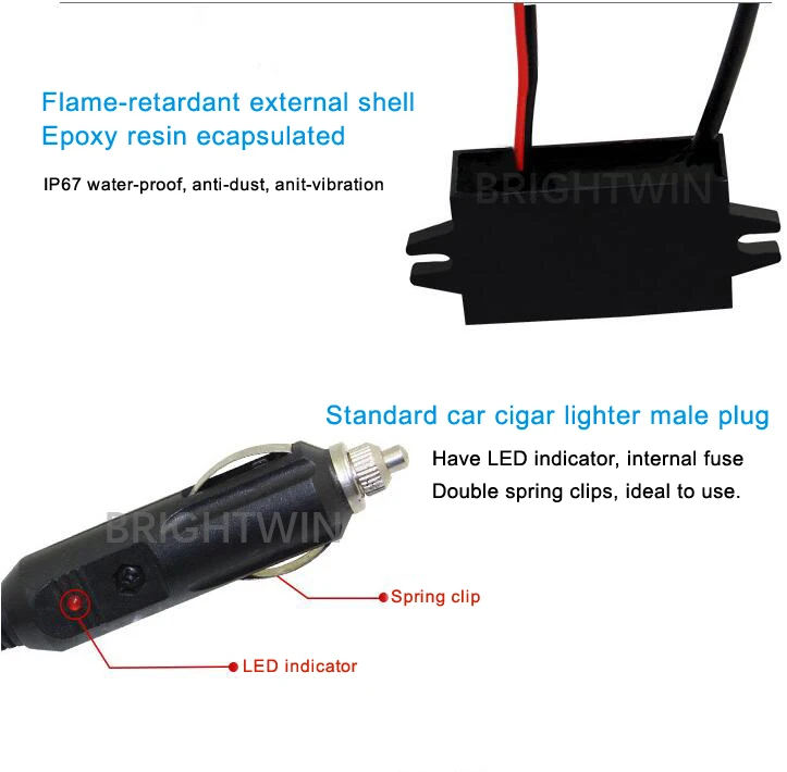 12V розетка для автомобильного прикуривателя разъем 24V 12V к USB 5V 1A 3A 2A DC адаптер шнура конвертера питания кабель