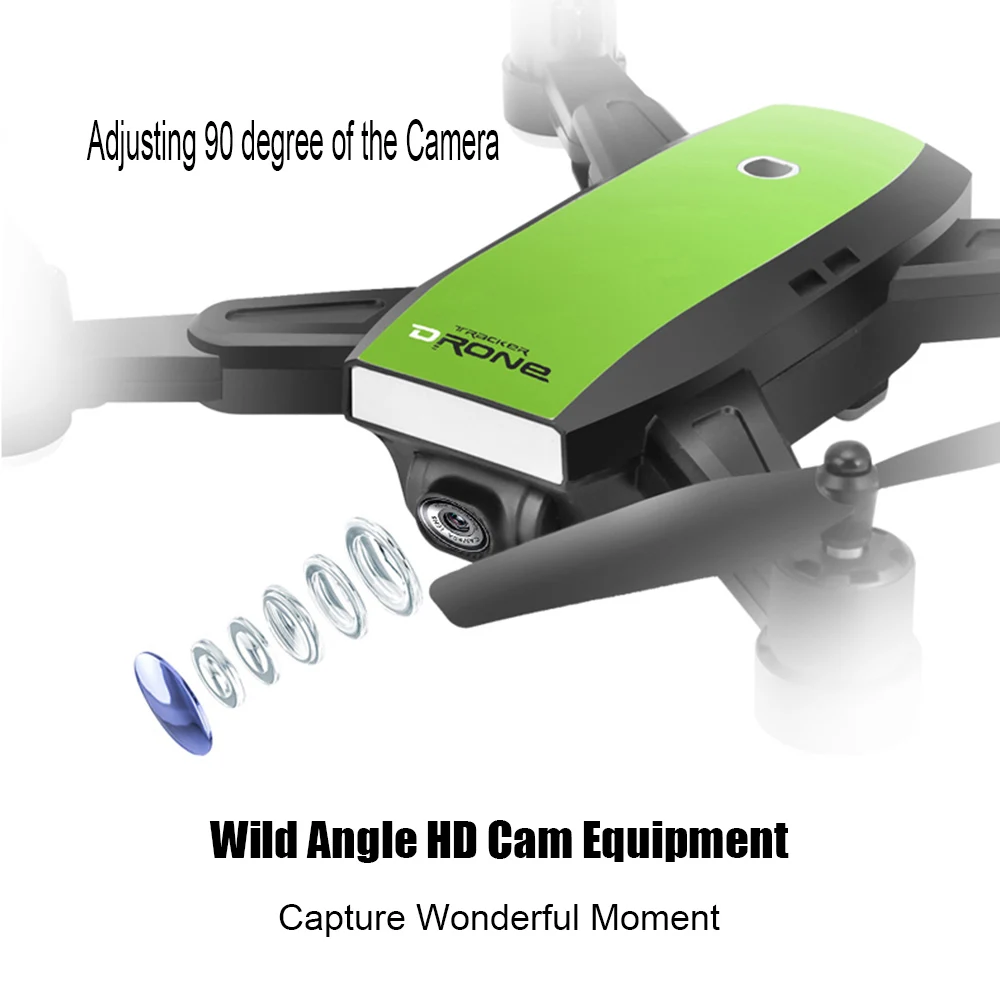 квадрокоптер Радиоуправляемый Дрон Мини Складная селфи с Wi Fi FPV 2MP Камера двойной