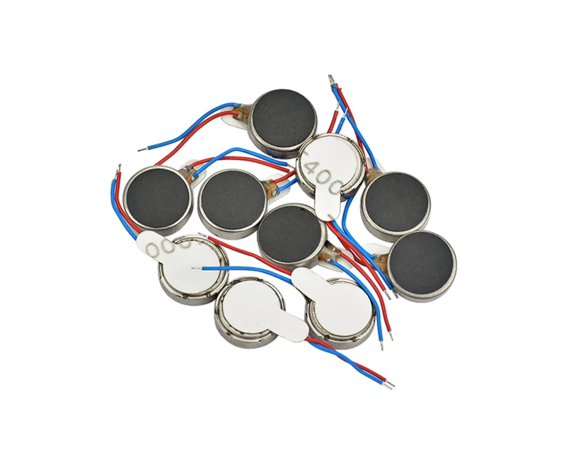 10 шт. Микро Мотор DC 3 в 60 мА вибрационные двигатели DC2.4-3.6V вольт 1030 плоская вибрационная Кнопка мотора DC3V для телефона