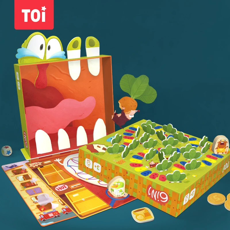 TOI 6 в 1 настольные игры старше 3 лет мышление обучающие игрушки для детей просвещение развивающие шахматная