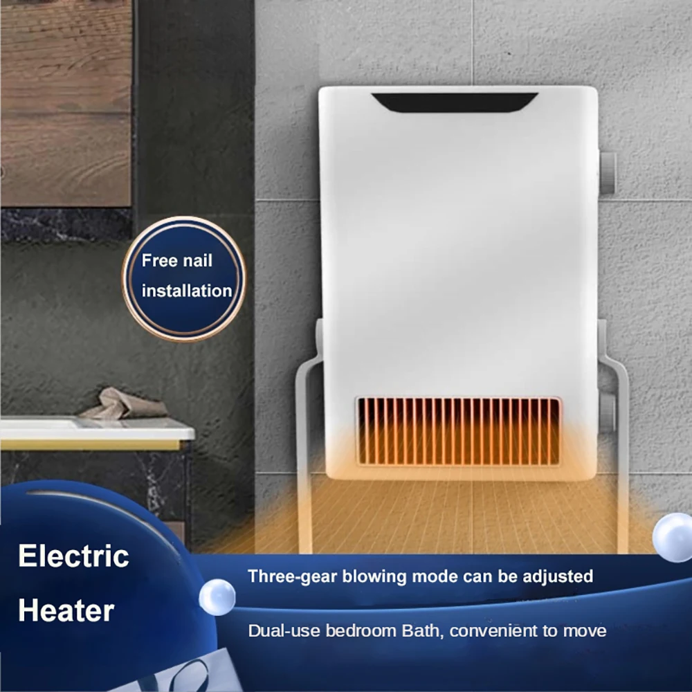 HAOYUNMA Waterproof Bathroom Heater Wall Mounted/Stand Electric Warmer Fan  Clothes Dryers, Hair Dryers Adjustable Temperature - AliExpress