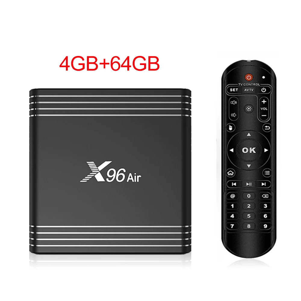 VONTAR X96 Air 8K Amlogic S905X3 Smart tv BOX Android 9,0 2,4G Wifi 1080P 4K Youtube X96Air телеприставка 4 Гб 64 Гб 32 Гб 2 Гб 16 Гб - Цвет: 4GB 64GB