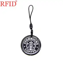 UID S50 1K 13,56 Mhz перезаписываемая карта контроля доступа брелоки водонепроницаемый клей ключевые метки сменный NFC RFID брелок для ключей со значком