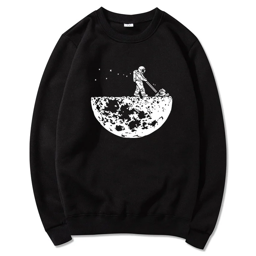 

New Pattern Fashion Astronaut Printing Hooded Cap Cashmere Men's Wear Sweatshirts Men